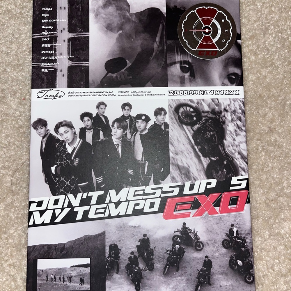 KPOP EXO album - Don't Mess UP My Tempo CD+Booklet+ SUHO PC+poster